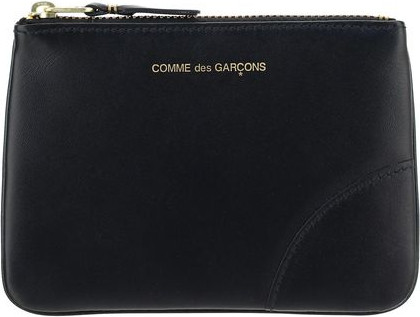 Кошелек для монет Comme Des Garcons Black Calf Leather Bos Taurus