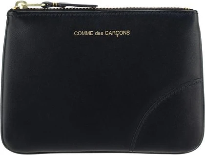Кошелек для монет Comme Des Garcons Black Calf Leather Bos Taurus