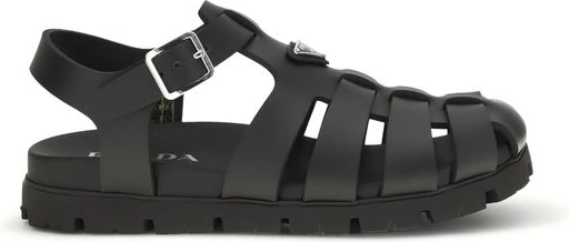 Sandals Prada Black Calf Leather Bos Taurus