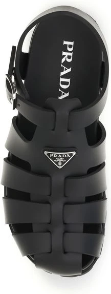 Sandals Prada Black Calf Leather Bos Taurus