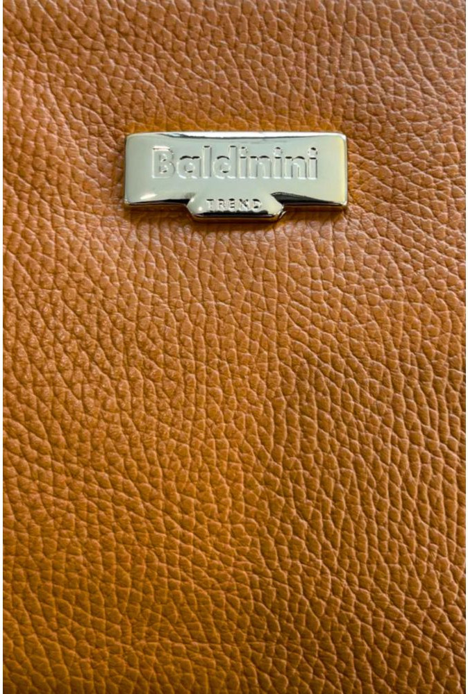 Коричневая сумка Baldinini Trend через плечо из коровьей кожи
