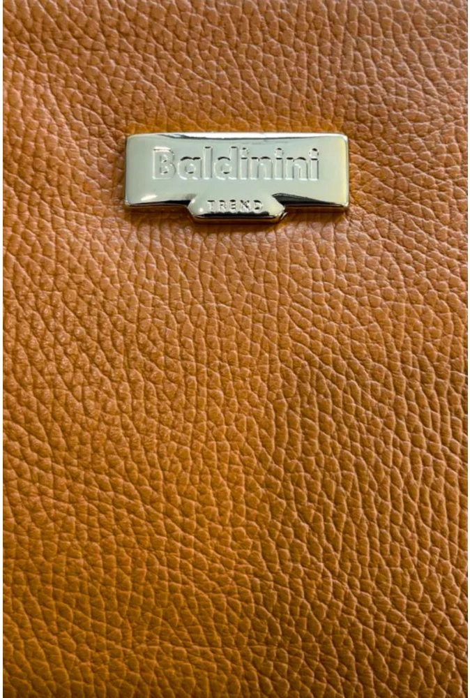 Коричневая сумка Baldinini Trend через плечо из коровьей кожи