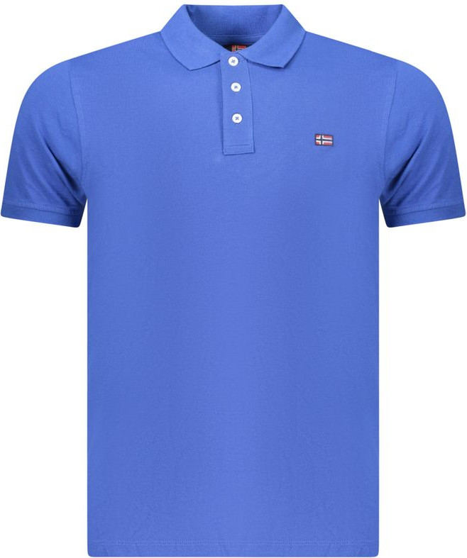 Polo Shirt Geographical Norway Blue Cotton