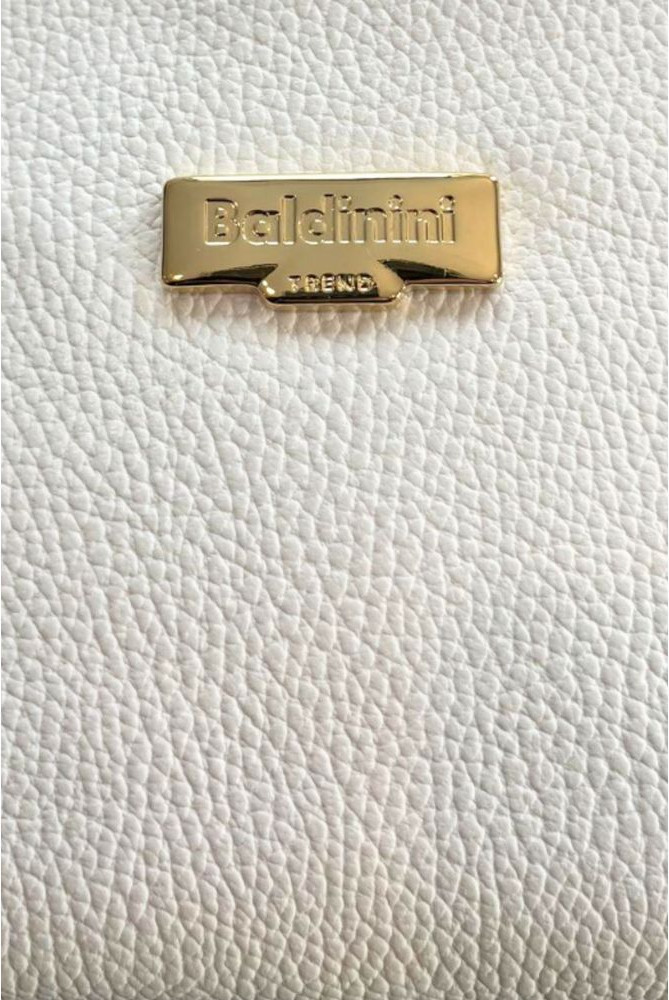 Белая сумка Baldinini Trend из коровьей кожи через плечо
