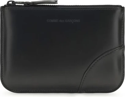 Кошелёк Comme Des Garcons Чёрная Телячья Кожа Bos Taurus