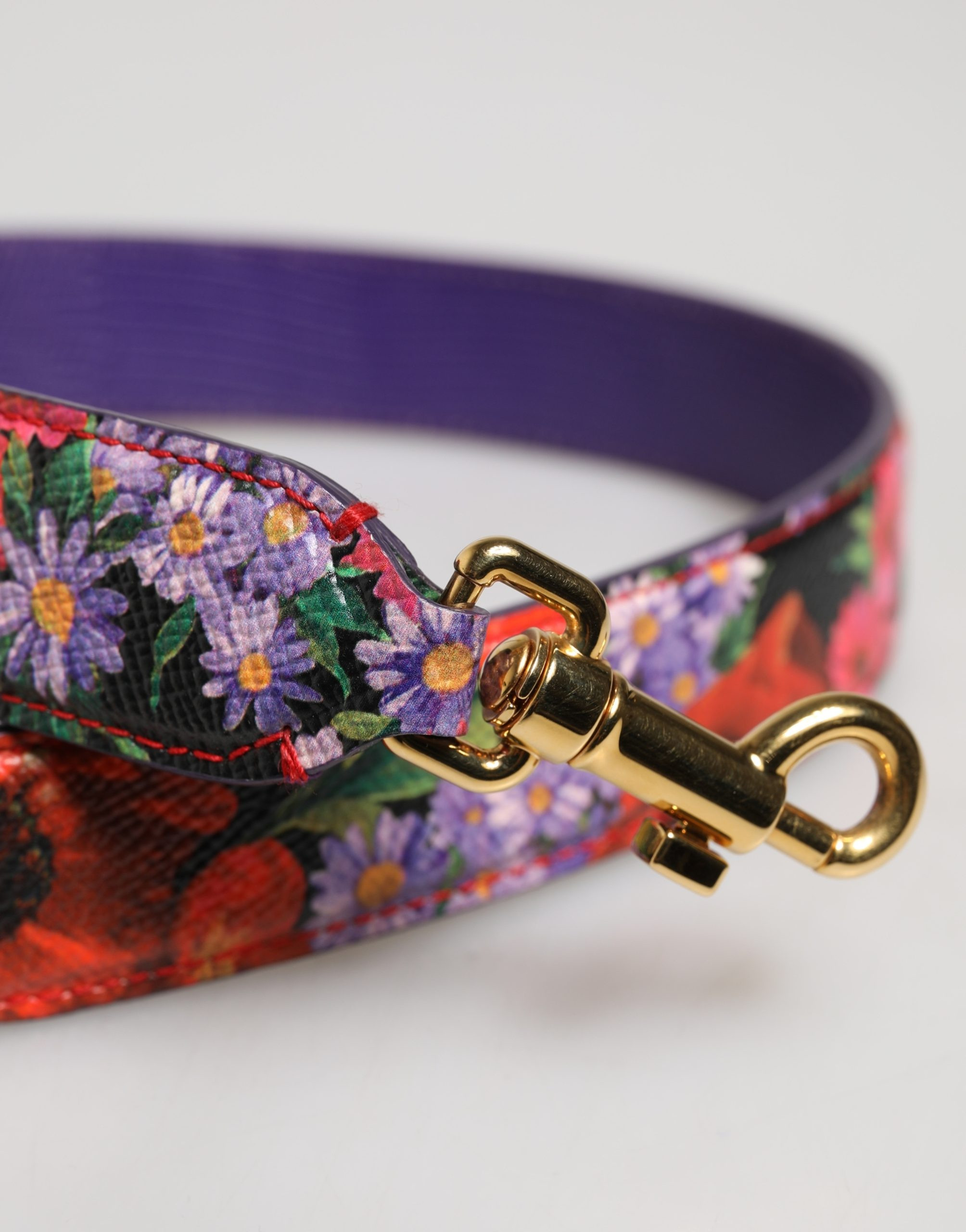 Ремень для сумки Dolce & Gabbana "Цветочный", Кожа, Мультиколор