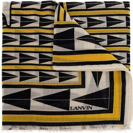 Шарф Lanvin из двухцветной шерсти