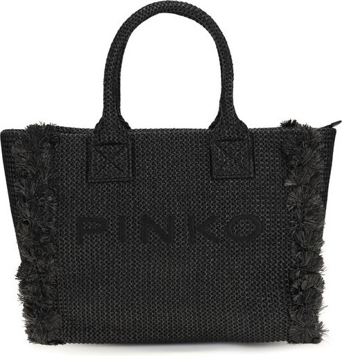 Пляжная сумка-тоут Pinko из рафии