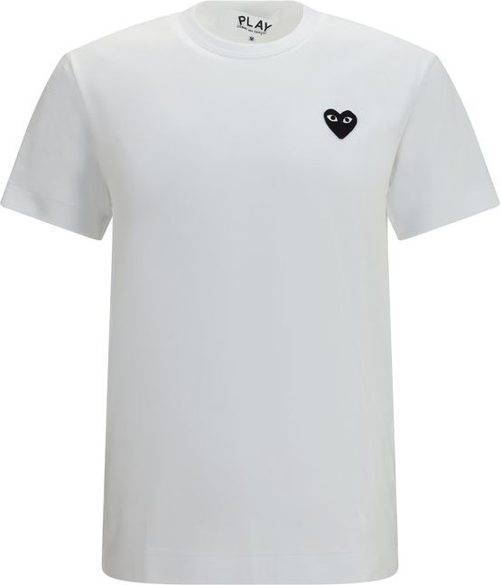T-Shirt Comme Des Garçons Play White Cotton
