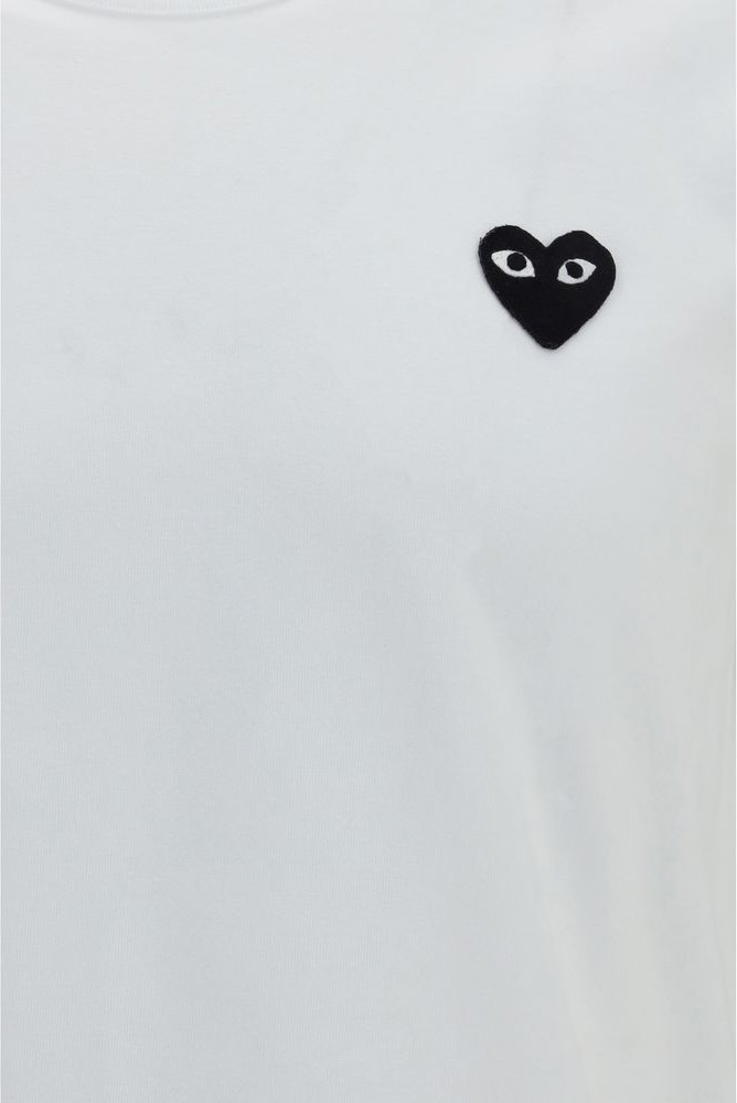 T-Shirt Comme Des Garçons Play White Cotton