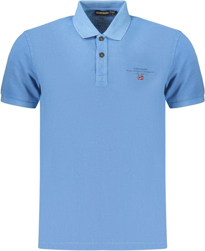 Polo Shirt Napapijri Azzurro Cotton
