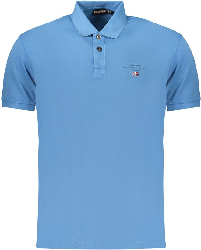 Polo Shirt Napapijri Azzurro Cotton Men