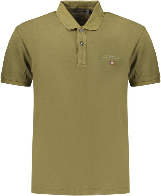 Polo Shirt Napapijri Verde Cotton