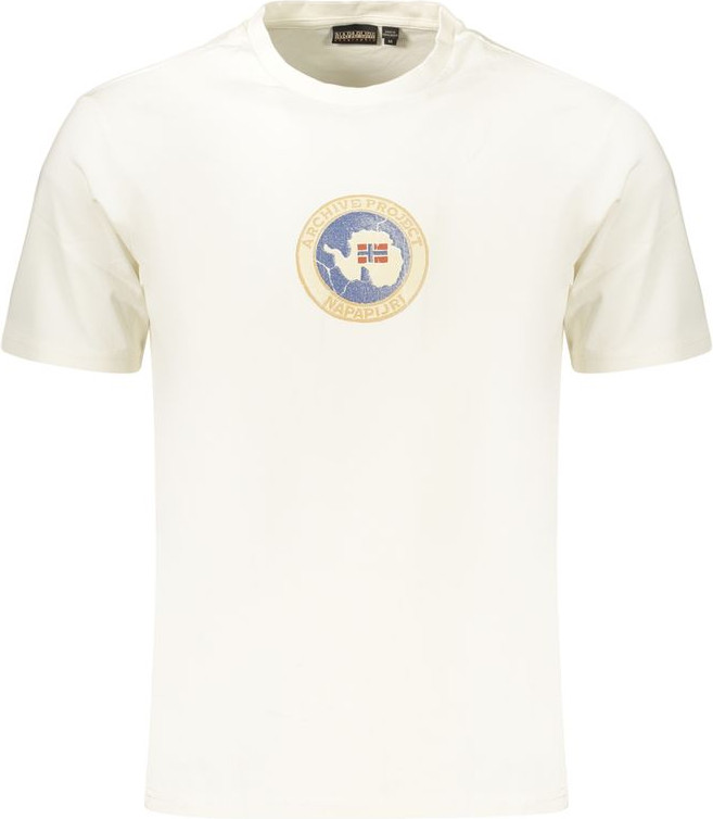 T-Shirt Napapijri White Cotton