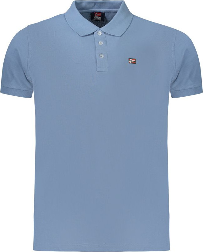 Polo Shirt Geographical Norway Azzurro Cotton Men's