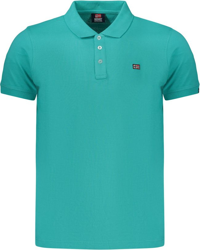 Polo Shirt Geographical Norway Green Cotton