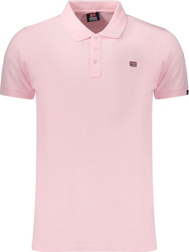 Polo Shirt Geographical Norway Pink Cotton
