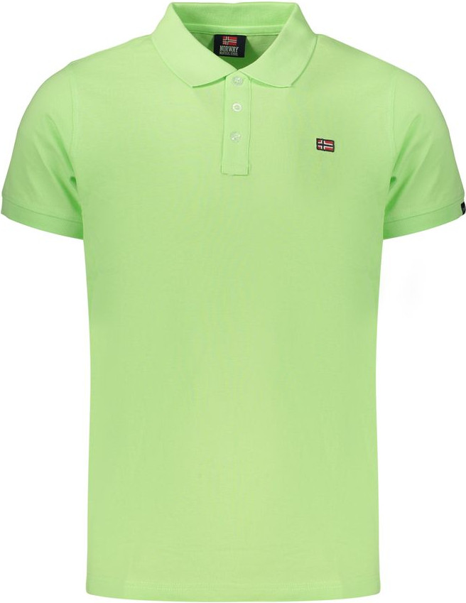 Polo Shirt Geographical Norway Verde Cotton