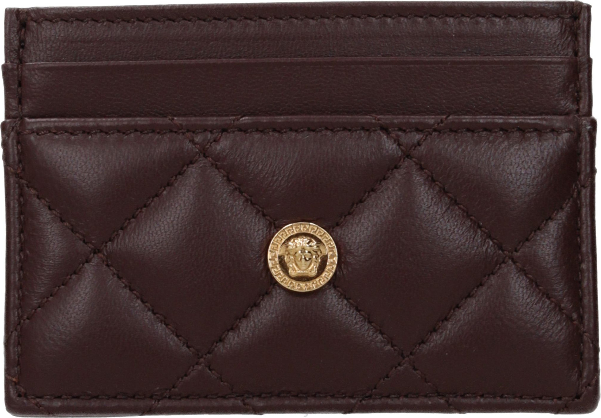 Кардхолдер Versace из коричневой кожи