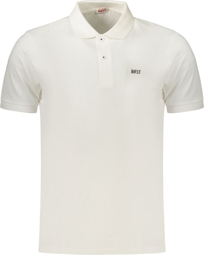 Polo Shirt Rifle Bianco Cotton Men's Polo