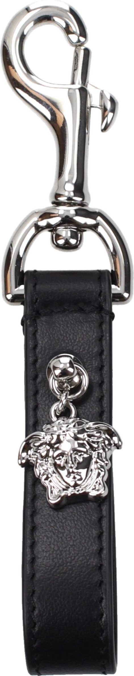 Брелок Versace Черная кожа