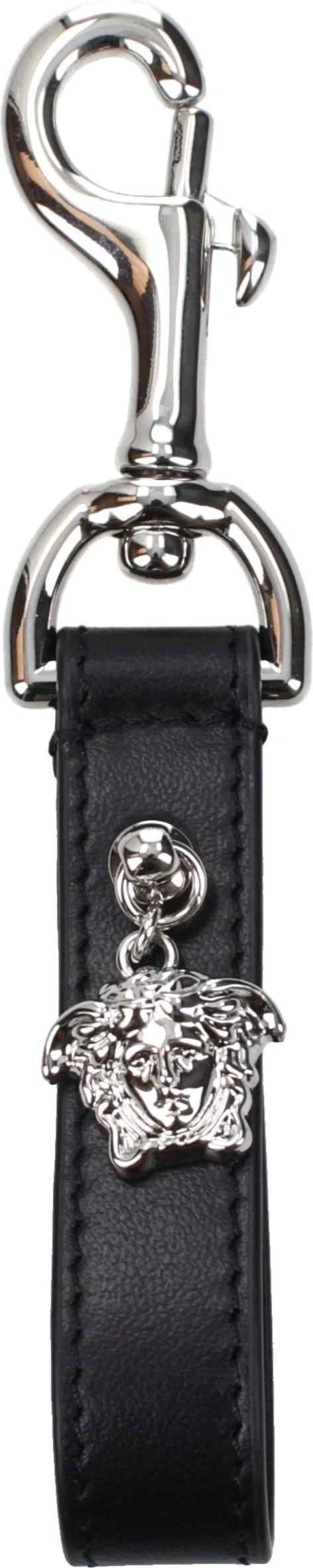 Брелок Versace Черная кожа