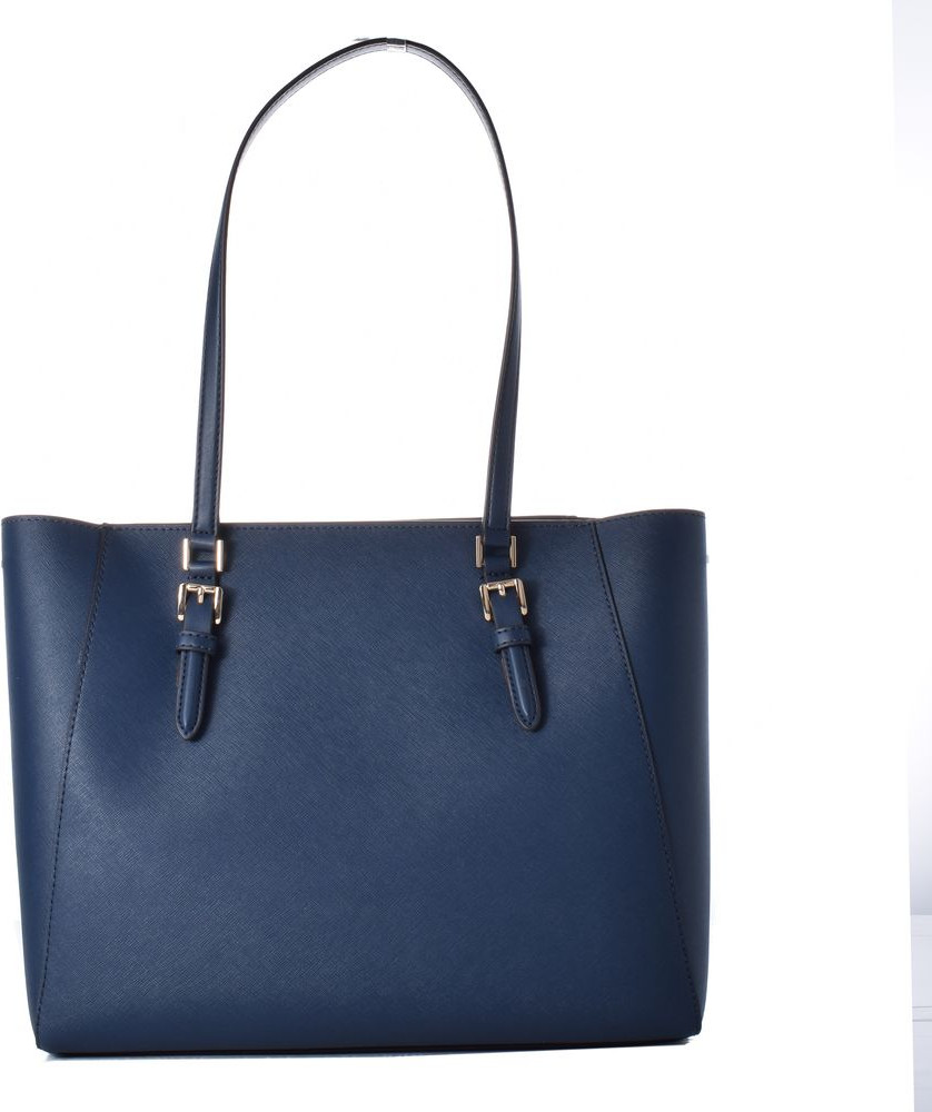 Синяя кожаная сумка-тоут Michael Kors