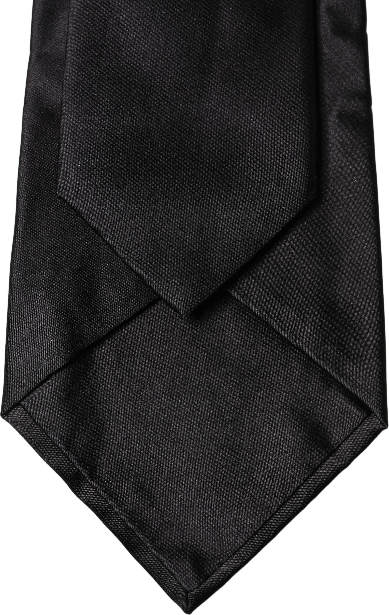 Галстук Dolce & Gabbana Black Satin Silk Blend