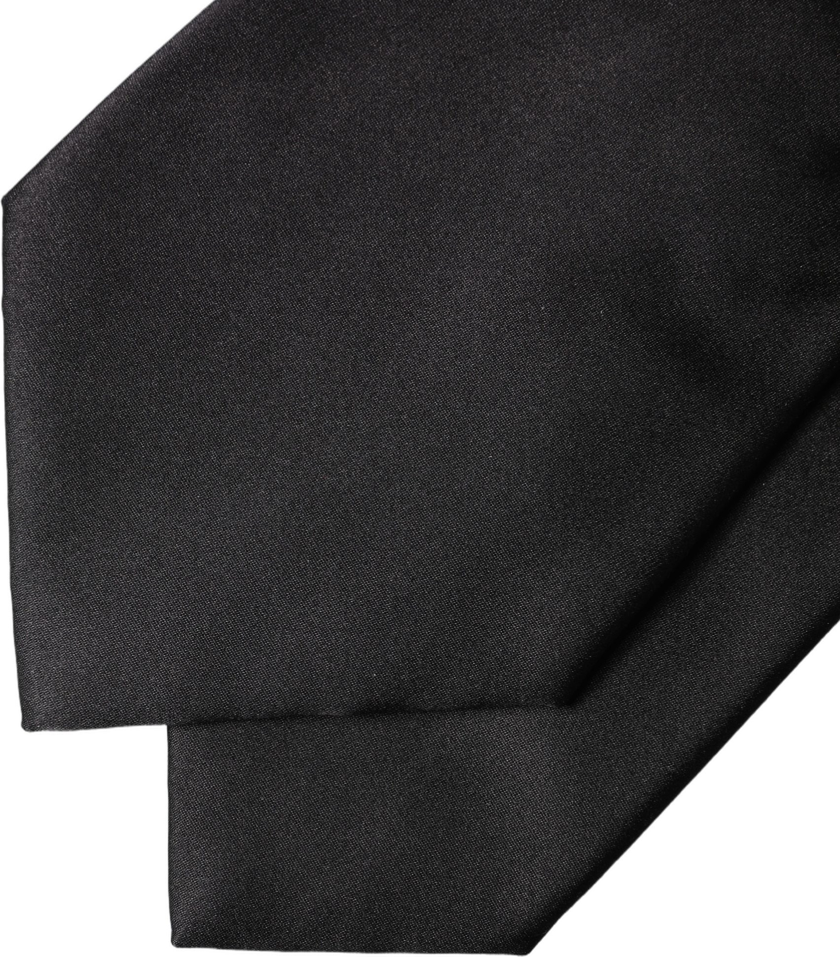 Галстук Dolce & Gabbana Black Satin Silk Blend