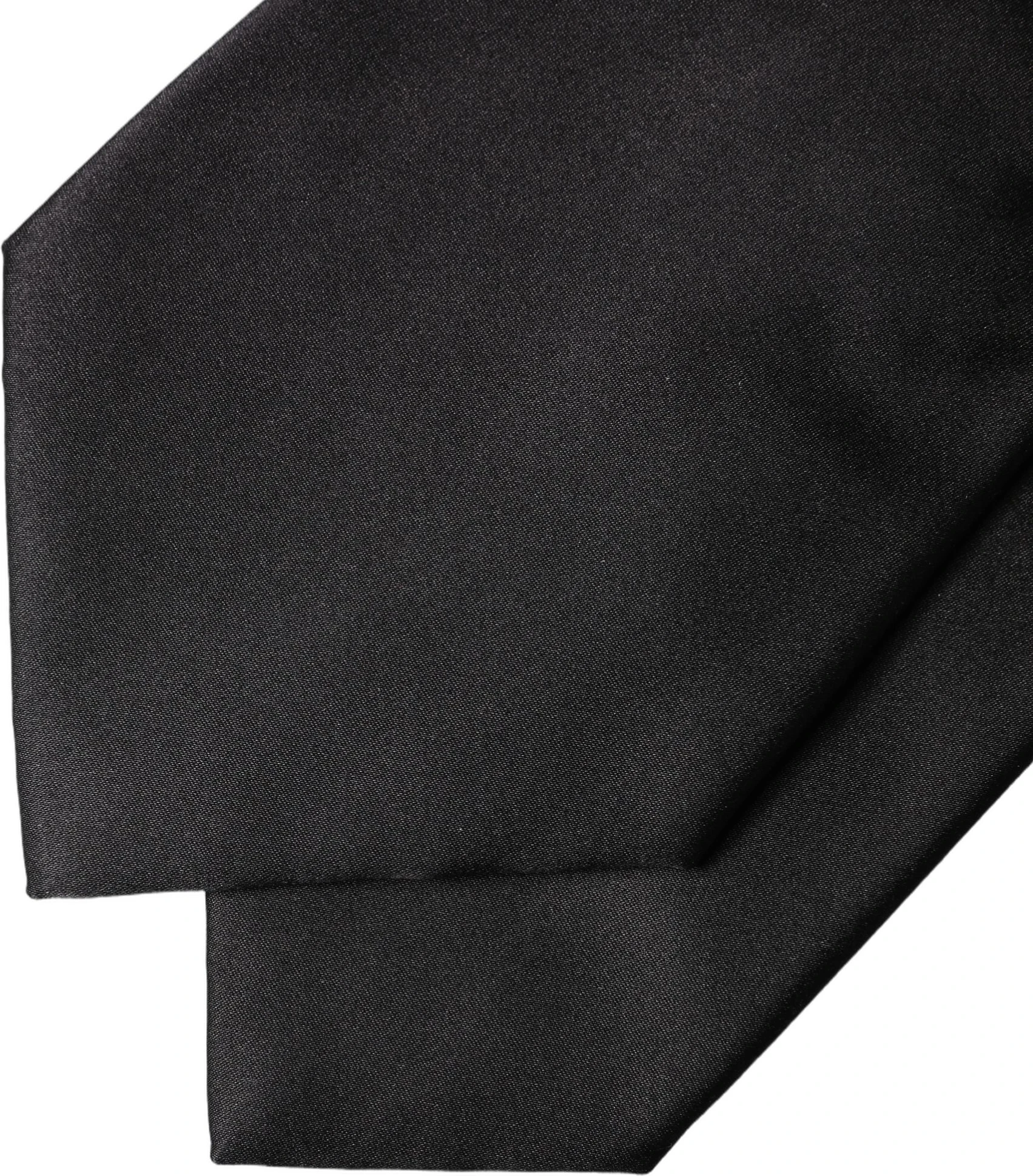 Галстук Dolce & Gabbana Black Satin Silk Blend