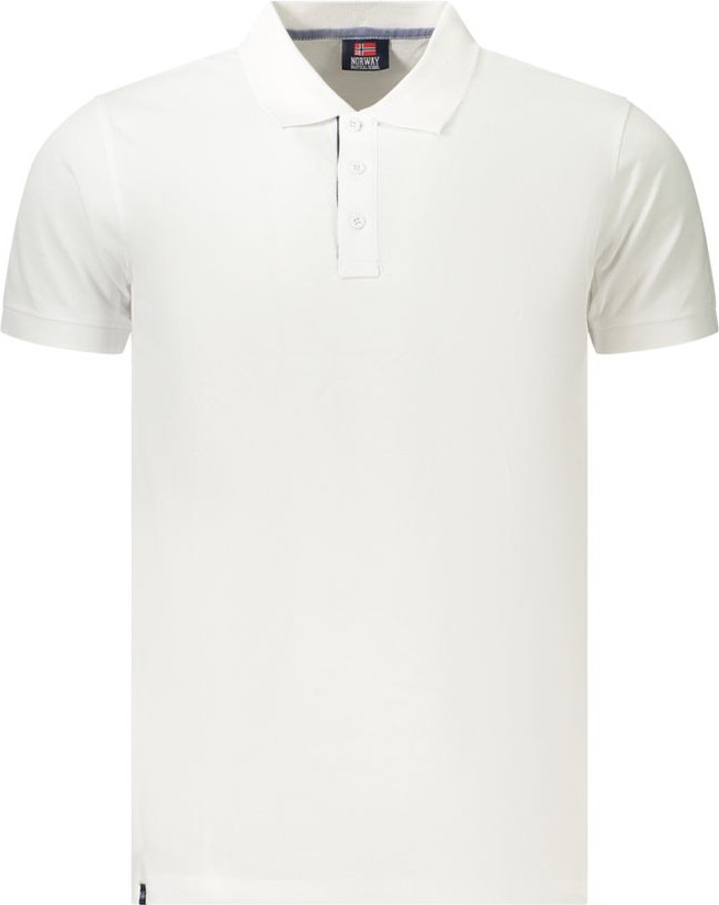 Polo Shirt Geographical Norway White Cotton