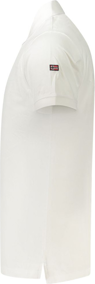 Polo Shirt Geographical Norway White Cotton