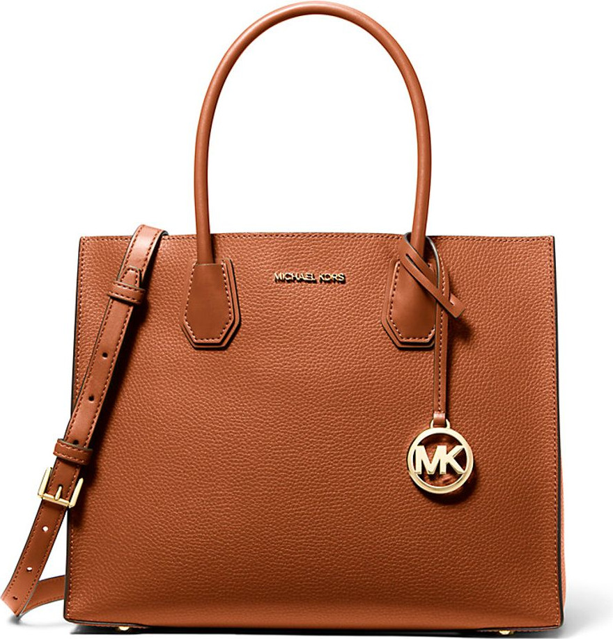Коричневая меховая сумка Michael Kors Mercer