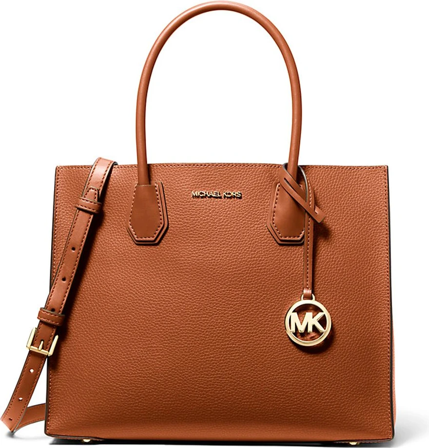 Коричневая меховая сумка Michael Kors Mercer