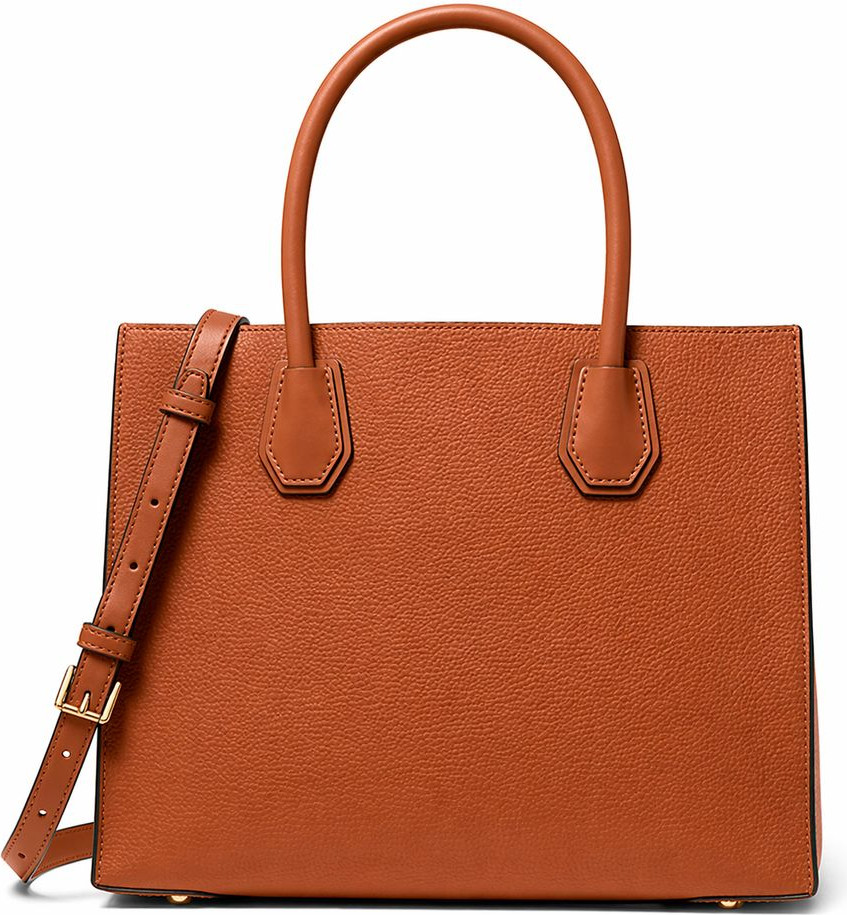Коричневая меховая сумка Michael Kors Mercer