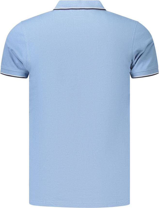 Polo Shirt Geographical Norway Azzurro Cotton Mens