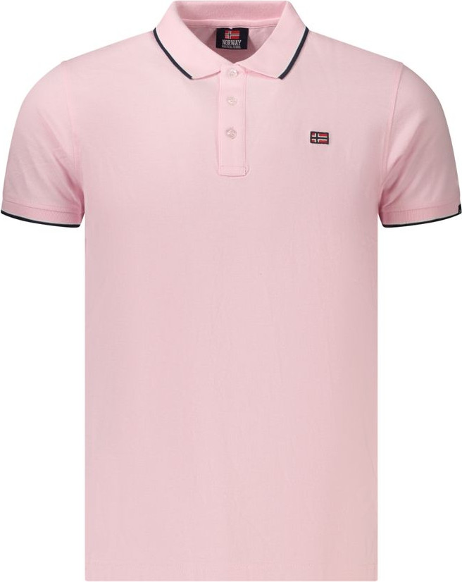 Polo Shirt Geographical Norway Rosa Cotton
