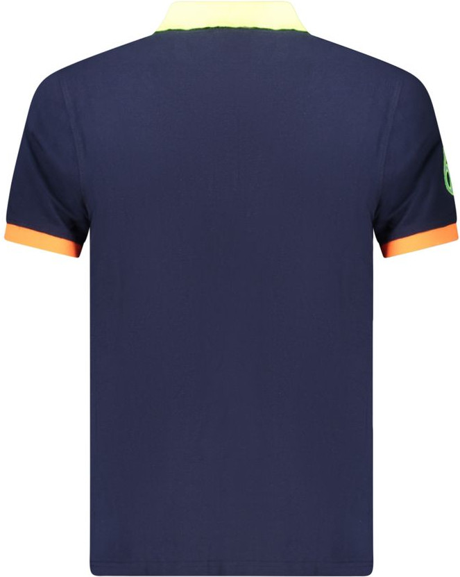 Polo Shirt Geographical Norway Blue Cotton