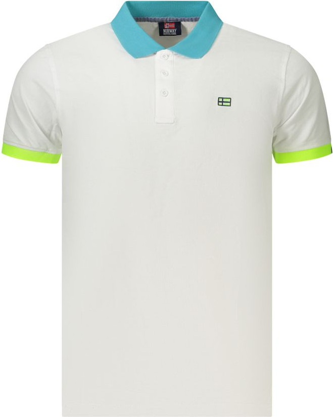 Polo Shirt Geographical Norway Bianco Cotton