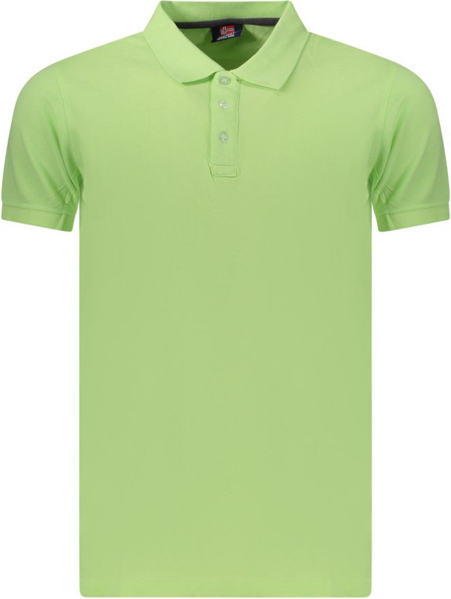 Polo Shirt Geographical Norway Green Cotton