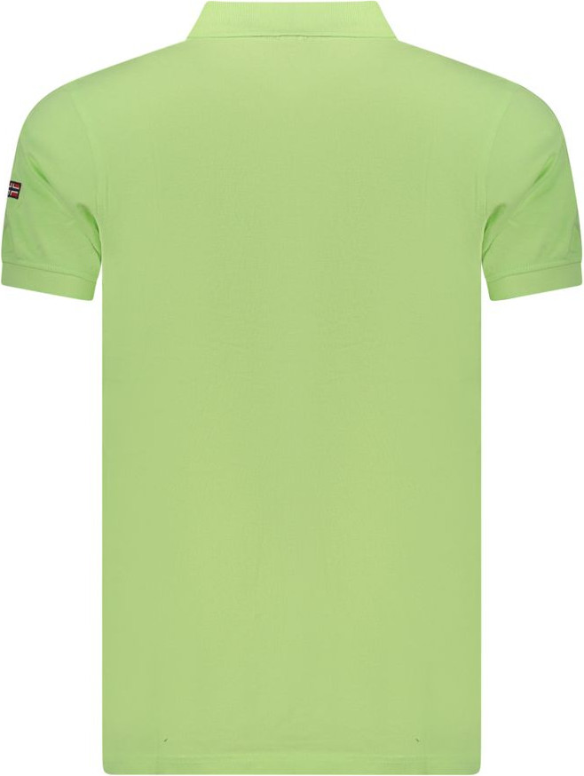 Polo Shirt Geographical Norway Green Cotton