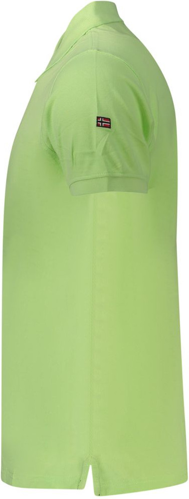 Polo Shirt Geographical Norway Green Cotton