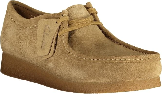 Кроссовки Clarks из замши бежевые мужские