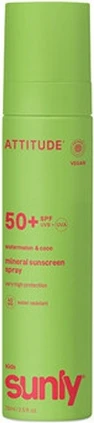 Минеральный солнцезащитный спрей Attitude Sunly SPF 50