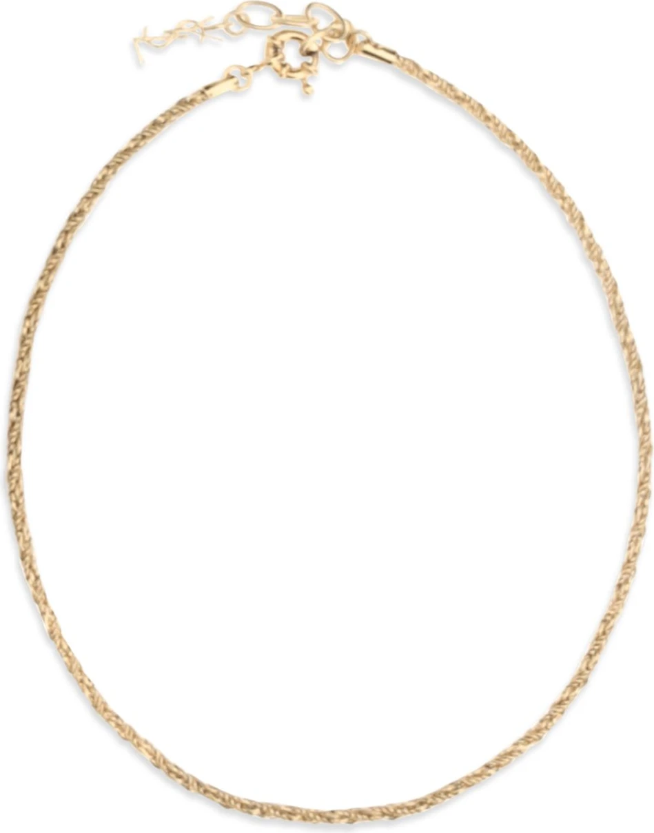 Золотое латунное колье Saint Laurent