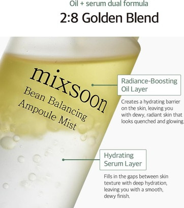 Mixsoon Bean Balancing Ampoule Mist, увлажняющий мист для лица