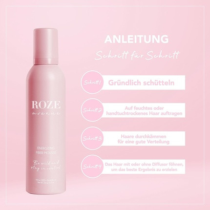 Мусс для волос Roze Avenue для объема и структурирования
