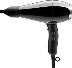 Фен Elchim Milano Ceramic Hair Dryer Ultra Slim and Lightweight Salon Professional Blow Dryer with Concentrator Black/Silver 2000 Watt
