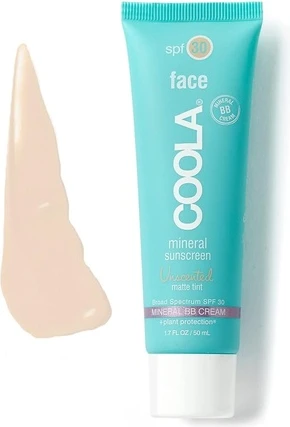 Минеральный солнцезащитный крем для лица SPF 30 с матирующим эффектом, без отдушек, Coolalpaca
