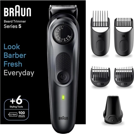 Триммер для бороды Braun Series 5 Bt5450 со стайлинговыми насадками